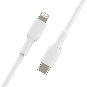 Belkin BOOST↑CHARGE 1 m Lightning/USB-C Data Transfer Cable for iPhone, iPad - First End: 1 x Lightning Male - Second End: