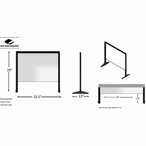 apg Sneeze Guard - Aluminium