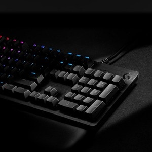 Logitech G512 RGB Mechanical Gaming Keyboard, GX Blue, USB Passthrough - Cable Connectivity - USB 2.0 Interface - English 