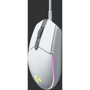 Logitech G203 Gaming Mouse - Cable - White - USB - 8000 dpi - 6 Button(s)