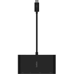 Belkin USB-C Multiport Adapter, USB-C to HDMI - USB A 3.0 - VGA - Ethernet, up to 100W Power Delivery, up 4k Resolution - 