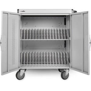 Rocstor Volt V32 Charging Cart with Intelligent Power Charging - Up to 32 Device - Intelligent Power Charging Cart for Not