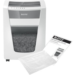Leitz IQ Office Pro P6 Paper Shredder - Continuous Shredder - Cross Cut - 6 Per Pass - for shredding Paper - 1 mm x 5 mm S