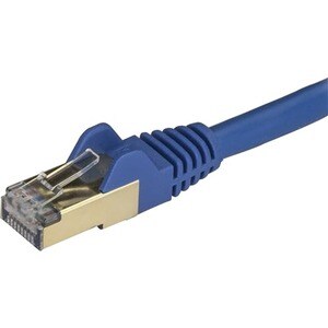 StarTech.com 7m CAT6a Ethernet Cable - 10 Gigabit Category 6a Shielded Snagless 100W PoE Patch Cord - 10GbE Blue UL Certif