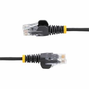 StarTech.com 2 m CAT6 Cable - Slim CAT6 Patch Cord - Black - Snagless RJ45 Connectors - Gigabit Ethernet Cable - 28 AWG (N