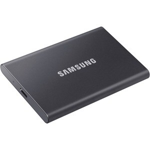 Samsung T7 MU-PC500T/AM 500 GB Portable Solid State Drive - External - PCI Express NVMe - Titan Gray - Gaming Console, Des