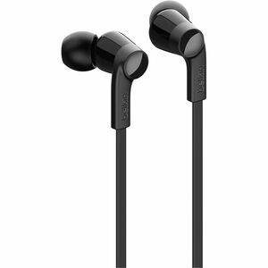 Belkin SOUNDFORM Wired Earbud Stereo Earset - Black - Binaural - In-ear - 121.9 cm Cable - USB Type C