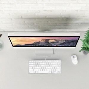 Macally Compact Aluminum USB-C Wired Keyboard for Mac and PC - Cable Connectivity - USB Type C Interface - 78 Key(s) - Cut