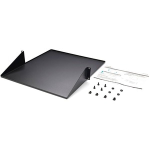 StarTech.com â€ŽCABSHF2POST2 2U Rackmount Rack-Regal für LAN-Schalter, Patchfeld, Server - 482,60 mm Rack Width - Schwarz 