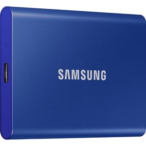 Samsung T7 MU-PC2T0H/WW 2 TB Portable Solid State Drive - External - PCI Express NVMe - Indigo Blue - Gaming Console, Desk