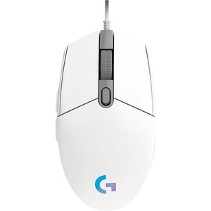 Logitech G203 Gaming Mouse - USB - 6 Button(s) - White - Cable - 8000 dpi