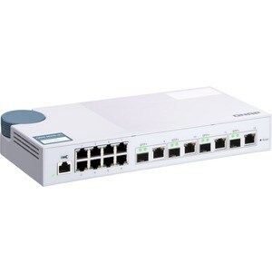 QNAP QSW-M408-4C 8 Ports Manageable Ethernet Switch - Gigabit Ethernet, 10 Gigabit Ethernet - 10/100/1000Base-T, 10GBase-T