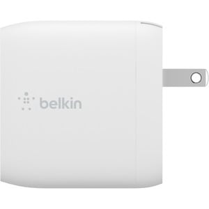 Belkin BoostCharge Dual USB-A Wall Charger 24W + Lightning to USB-A Cable - Power Adapter - 24 W - 4.80 A Output - White