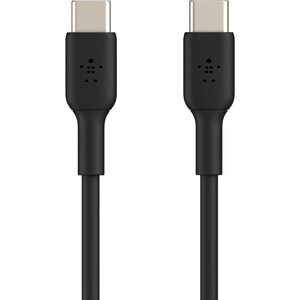 Belkin BoostCharge USB-C to USB-C Cable (1 meter / 3.3 foot, Black) - 3.3 ft USB-C Data Transfer Cable - First End: 1 x US