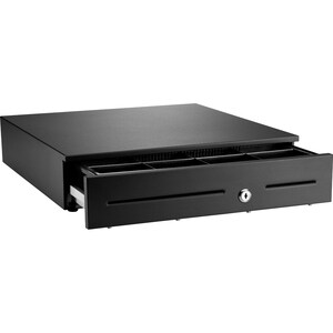 HP Value 4AK35AA Cash Drawer - 2 Media Slot - 3 Lock Position - Steel - Black - 103 mm Height x 420 mm Width x 410 mm Depth