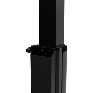Chief Large Capacity Electric Height-Adjustable Mobile Flat Panel Cart - For Flat Panel Display - Black - 200 lb Capacity 