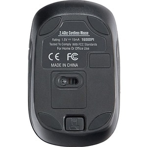 Verbatim Wireless Mini Travel Mouse, Commuter Series - Graphite - Optical - Radio Frequency - 2.40 GHz - Graphite - 1000 d