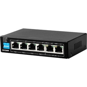 D-Link DES-F1006P-E 6 Ports Ethernet Switch - 2 Layer Supported - Twisted Pair - Desktop