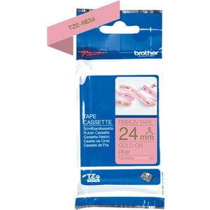 Brother P-touch Thermal Transfer Printable Ribbon - Pink - 24 mm x 4 m - Satin - 1 Roll