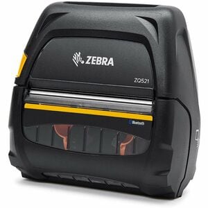 Zebra DT Printer ZQ521, media width 4.45''/113mm; English/Latin fonts, Bluetooth 4.X, stnd battery, US/Canada certs - 39" 