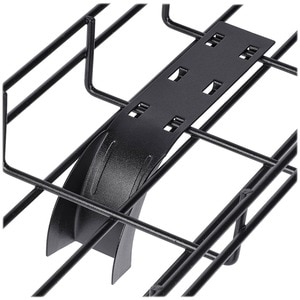 Tripp Lite by Eaton Cable Exit Clip/Dropout Waterfall for Wire Mesh Cable Trays, 45 mm Wide - Cable Trumpet Spillout - Bla