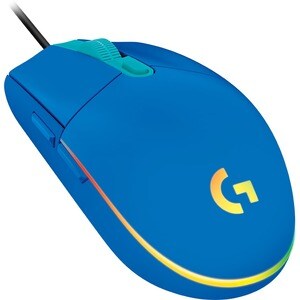 Logitech G203 Gaming Mouse - USB - 6 Button(s) - Blue - Cable - 8000 dpi