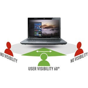 MOBILIS Anti-glare Privacy Screen Filter - Matte - For 33.8 cm (13.3") LCD Desktop/Laptop - 16:9 - Fingerprint Resistant