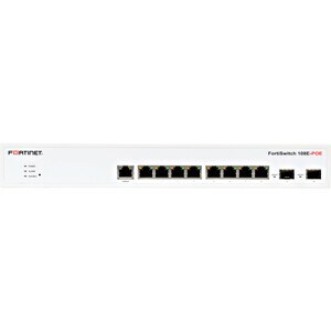 Fortinet FortiSwitch 108E-FPOE Ethernet Switch - 8 Ports - Manageable - 2 Layer Supported - Modular - 2 SFP Slots - Twiste