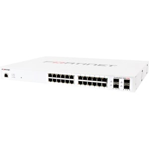 Fortinet FortiSwitch 124E-PoE Ethernet Switch - 24 Ports - Manageable - Gigabit Ethernet - 1000Base-T, 1000Base-X - 2 Laye