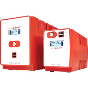 Salicru SPS SOHO+ SPS 850 SOHO+ IEC Linha interativa UPS - 850 VA/480 W - Torre - 4 Hora Recharge - 230 V AC Input - 230 V