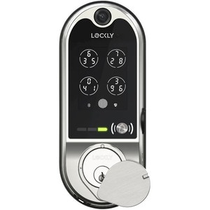 Lockly Vision Smart Lock + Video Doorbell - Touchscreen - Bluetooth - Satin Nickel