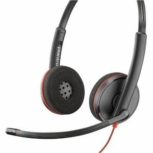 Plantronics Blackwire C3220 Kabel Kopfbügel Stereo Headset - Binaural - Ohraufliegend - 20 Hz bis 20 kHz Frequenzgang - Ge