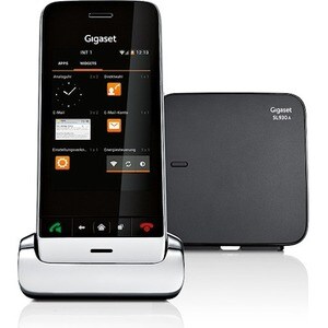 Gigaset SL930A DECT/Wi-Fi Cordless Phone - Piano Black - Cordless - Corded - 300 m Range - 1 x Phone Line - 1 x Handset - 