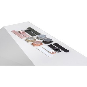 Garmin vívomove Style GPS Watch - Glass, Anodized Aluminium - Graphite Case - Black Pepper Band - Anodized Aluminium Case 