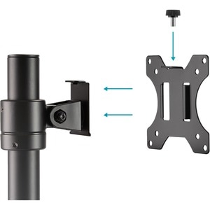 UNIVER.SING. MONITOR POLE MOUNT 17-32IN 8 KG (MAX.) BLACK