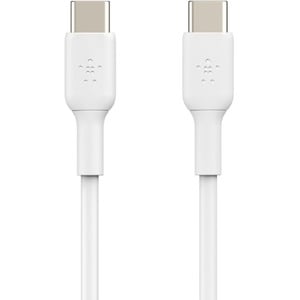 Belkin USB-C to USB-C Cable (1m / 3.3ft, White) - 1.01 m USB-C Data Transfer Cable for Smartphone, Tablet, Notebook, AirPo