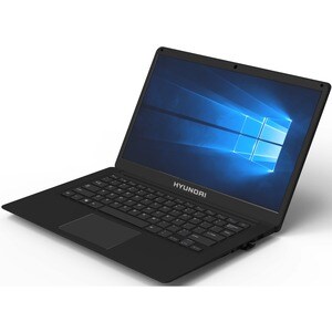 Hyundai Thinnote-A, 14.1" Celeron Laptop, 4GB RAM, 64GB Storage, Expandable 2.5" SATA HDD Slot, Windows 10 Home S Mode, Bl