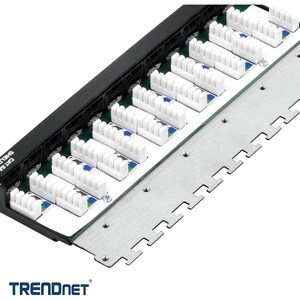 12-port Cat6a Shielded Wall Mount Patch Panel