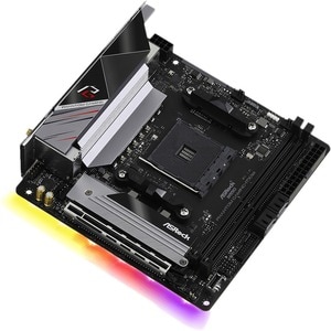 ASRock B550 Phantom Gaming-ITX/ax Desktop Motherboard - AMD B550 Chipset - Socket AM4 - Mini ITX - 64 GB DDR4 SDRAM Maximu