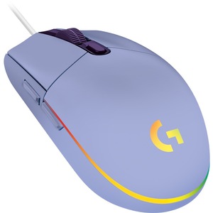 Logitech G203 Gaming Mouse - USB - 6 Button(s) - Lilac - Cable - 8000 dpi