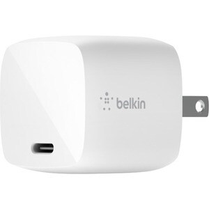 Belkin BoostCharge 30W USB-C GaN Wall Charger (USB-C Cable included) - Power Adapter - White