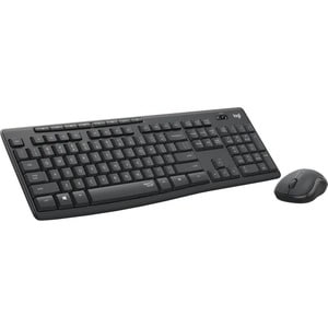 Logitech MK295 Keyboard & Mouse - German - USB Wireless RF - Keyboard/Keypad Color: Graphite - USB Wireless RF Mouse - Poi