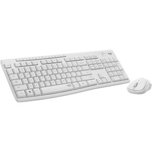Logitech MK295 Keyboard & Mouse - English (US) - USB Wireless RF - Keyboard/Keypad Color: Off White - USB Wireless RF Mous