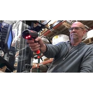 Honeywell Granit 1990iXR Handheld Barcode Scanner - Cable Connectivity - Red - 1D, 2D - Imager