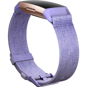 Fitbit Adjustable Smartwatch Band - Large (L) - Periwinkle - Woven, Polyester, Aluminium