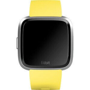 Fitbit Classic Adjustable Smartwatch Band - Small (S) - Sunshine - Elastomer, Aluminium