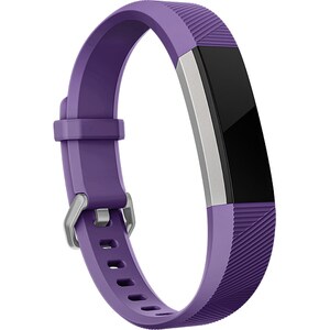 Fitbit Adjustable Sleep/Activity Monitor Wristband - Power Purple - Elastomer, Aluminium