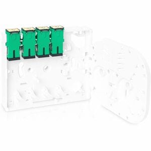 Digitus Montagegehäuse für Kabelkasten, Spleißkassette, Faseroptischer Koppler - Weiß - Polycarbonat, Acrylnitril-Butadien