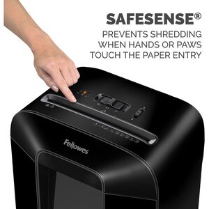 Fellowes LX85 Cross-cut Shredder - Non-continuous Shredder - Cross Cut - 12 Per Pass - for shredding Staples, Paper, Paper