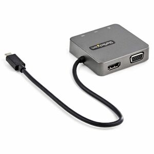 StarTech.com USB-C Multiport Adapter - USB 3.1 Gen 2 Type-C Mini Dock - USB-C to 4K HDMI or 1080p VGA - 10Gbps USB-A & USB